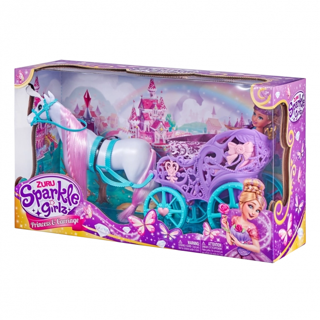 Principessa Sparkle Girlz con cavallo e carrozza