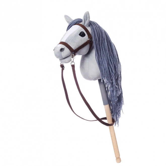 Cavallo su bastone HOPPIHORSE grigio