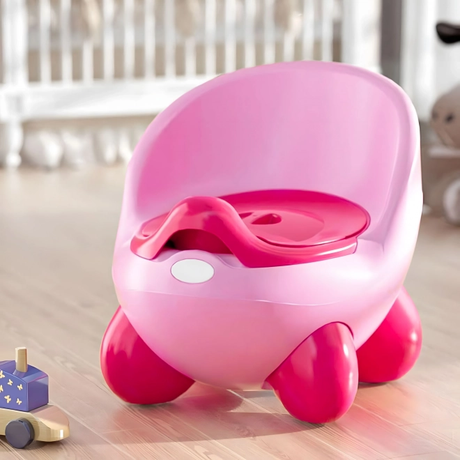 Vasino bambini rosa con gambe antiscivolo ECOTOYS