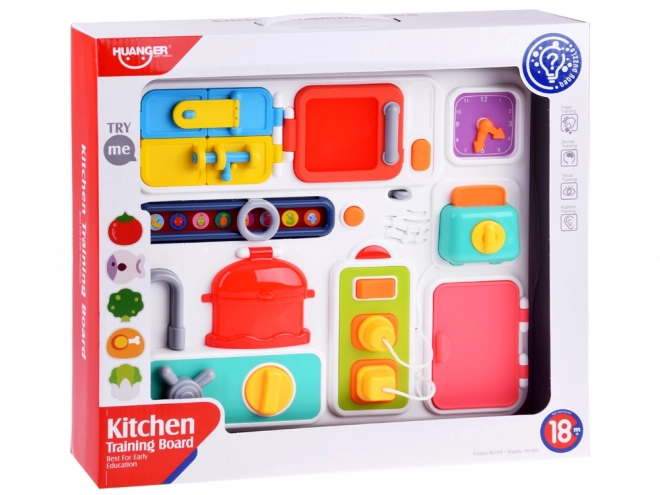 Tabellone Sensoriale Cucina Montessori con Suoni e Luci