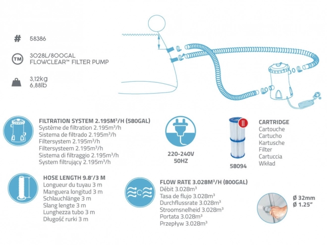 Pompa filtrante Bestway Flowclear per piscine