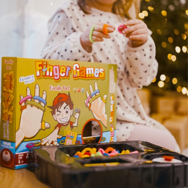 Gioco di abilità Finger Games con elastici colorati per bambini 4+