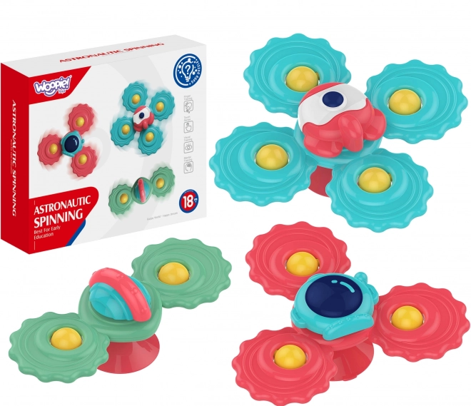 Set di giochi spinner con ventosa per bambini