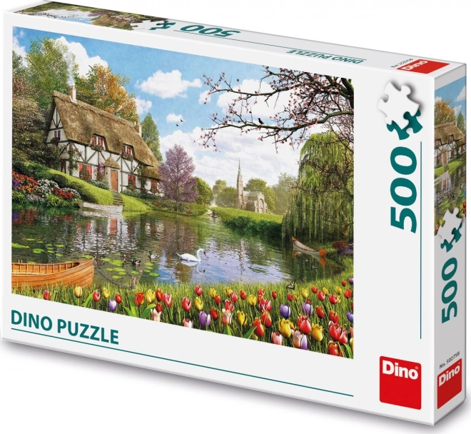 Puzzle casa sul lago 500 pezzi
