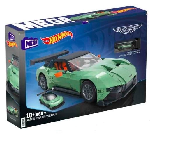 Set da costruzione Mega Hot Wheels Aston Martin Vulcan