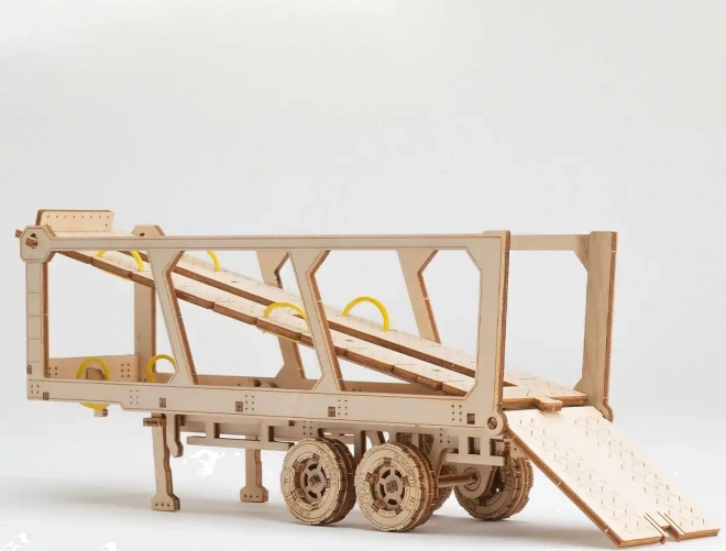 Puzzle 3D in legno Camion trasportatore di auto