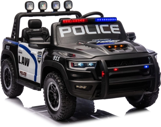 macchinina elettrica della polizia RAM per bambini