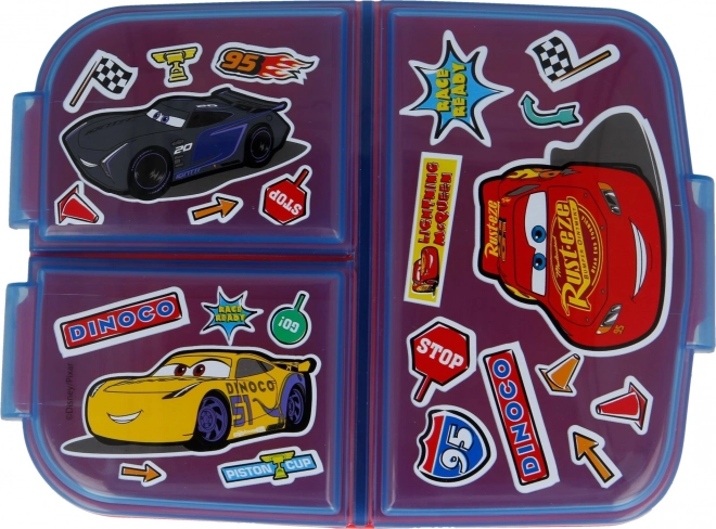 Multi box per la merenda con adesivi Cars