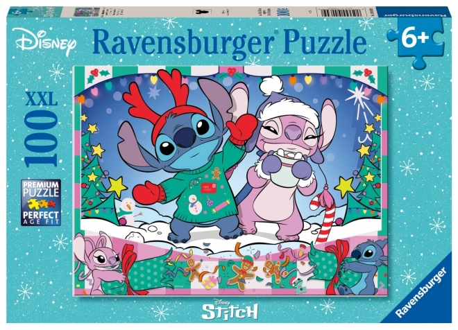 Puzzle 100 Pezzi Stitch Natale Disney