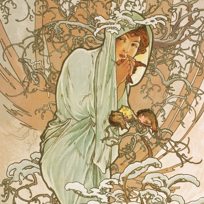 Calendario Notique con Note Alfons Mucha 2025