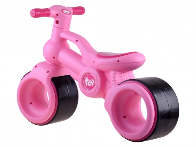 Bicicletta senza pedali rosa per bambina