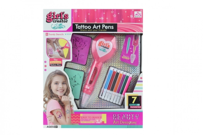 Grande set da tatuaggio per ragazze