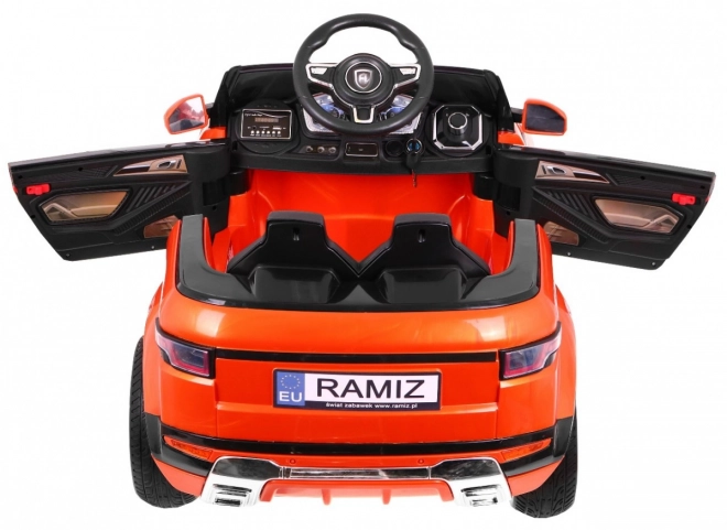 Macchinina elettrica sportiva Rapid Racer arancione