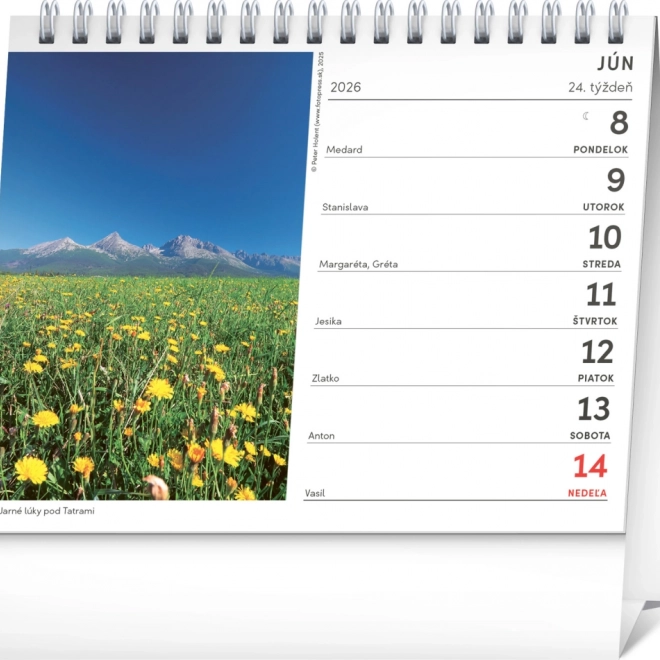 Calendario da Tavolo Slovacchia Fiabesca 2026