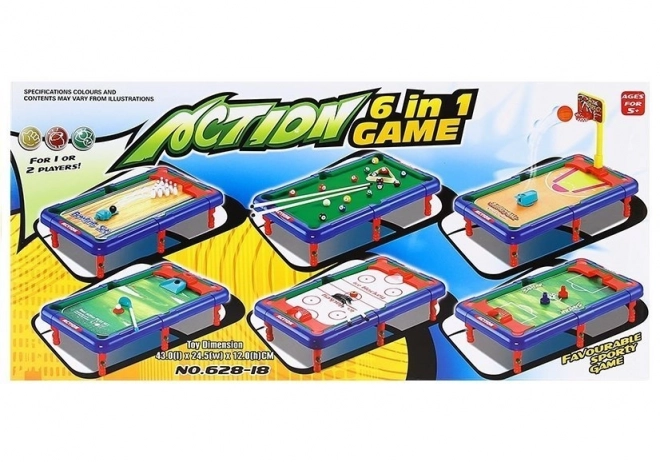 Tavolo da gioco multifunzione 6 in 1