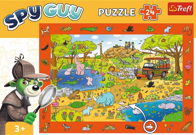 Puzzle 24 pezzi osservativi - Spy Guy Safari