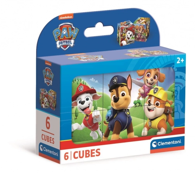 Clementoni cubi illustrati Paw Patrol, 6 cubi