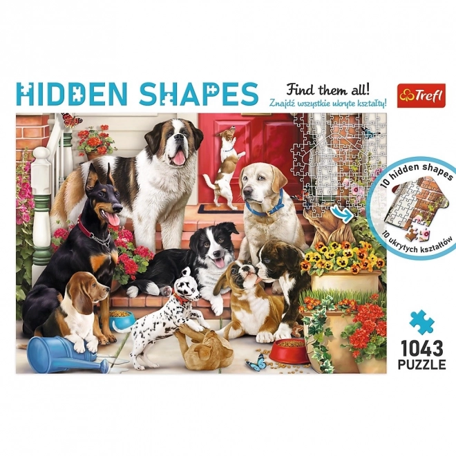 Trefl puzzle Hidden Shapes Psia zabawa 1043 pezzi