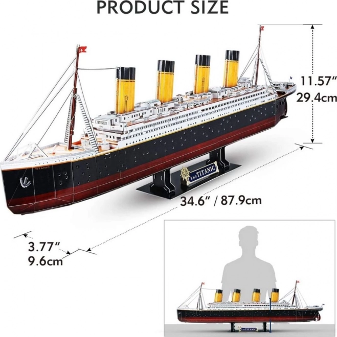 Puzzle 3D Titanic con LED