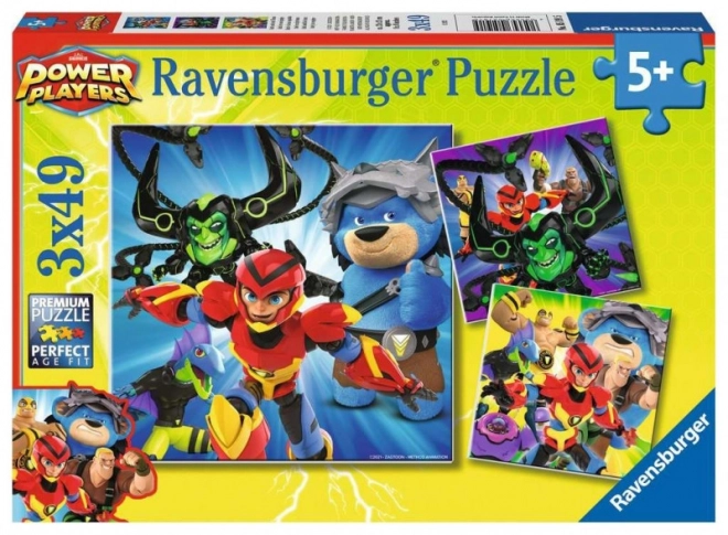 Puzzle Ravensburger Axel e il suo team - 3x49 pezzi