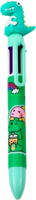 Penna multicolore per bambini con figura di dinosauro