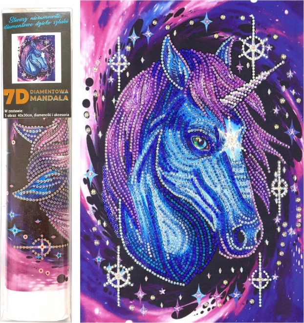 Pittura Diamante 7D Stella Unicorno