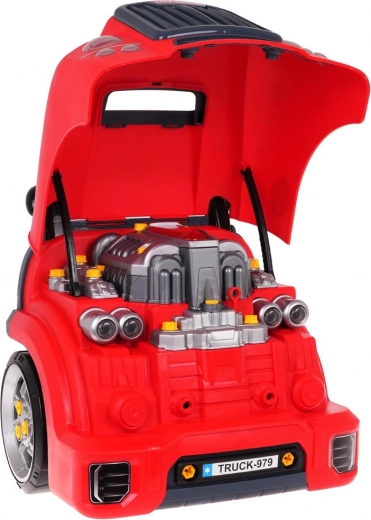 Cofano apribile e motore smontabile