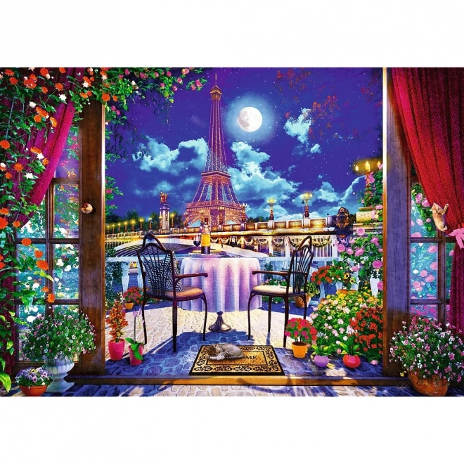 Puzzle 1000 pezzi Premium Plus Parigi al chiaro di luna