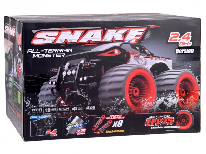 Auto Monster Snake 4x4 con Luce e Musica