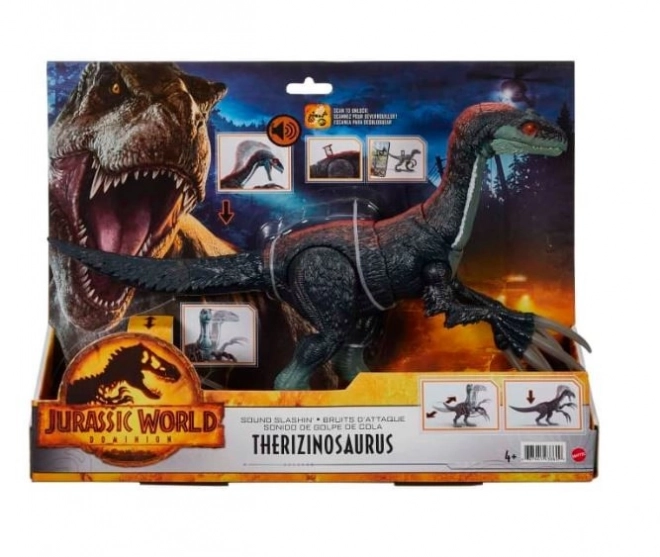 Figura Jurassic World Therozinosauro Attacco con Suono