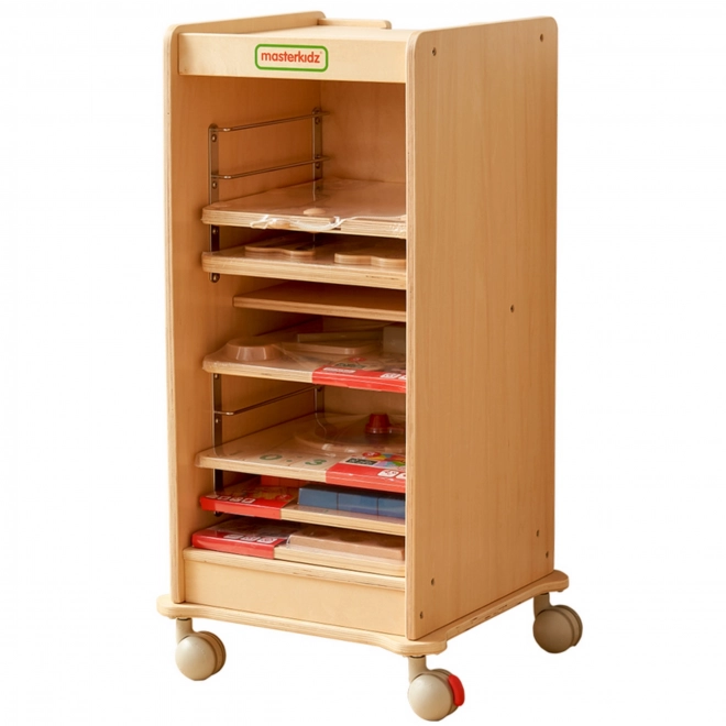 Armadio in legno per tavolette educative Masterkidz