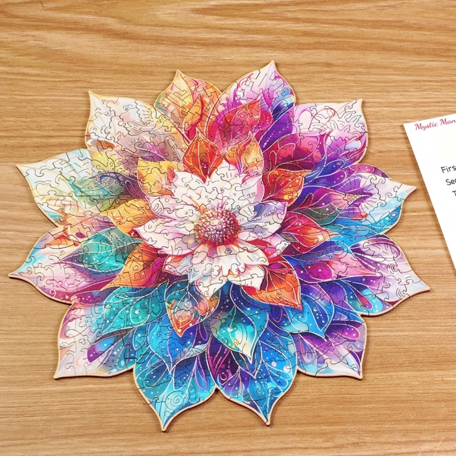 Puzzle in legno Mandala floreale
