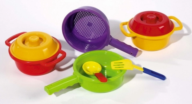 Set di pentole per cucina giocattolo