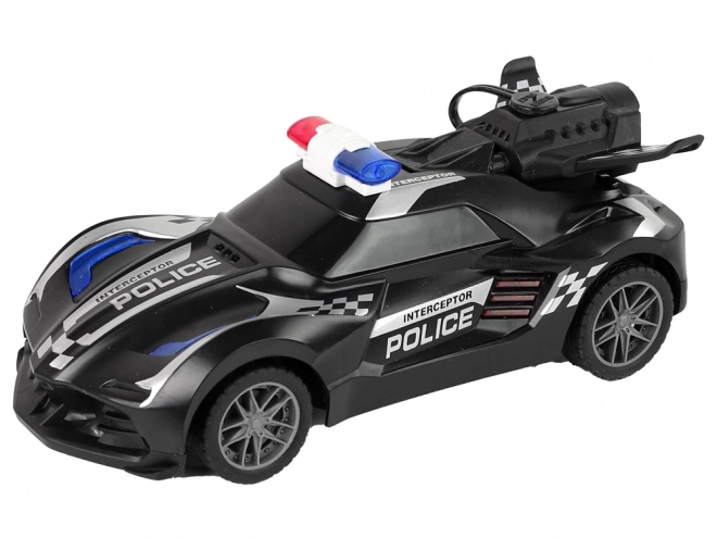 Auto della Polizia R/C Nero Telecomandato