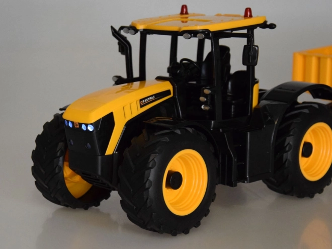 Trattore JCB con rimorchio telecomandato Double E 1:16