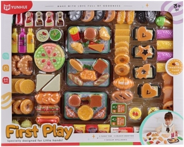 Grande Set di Cibo di Plastica per Bambini
