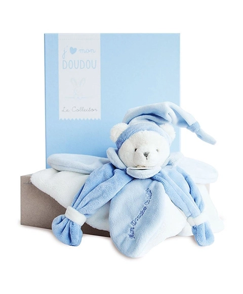 Doudou orsetto blu 24 cm