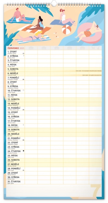 Calendario da Parete Pianificatore Familiare XXL 2025