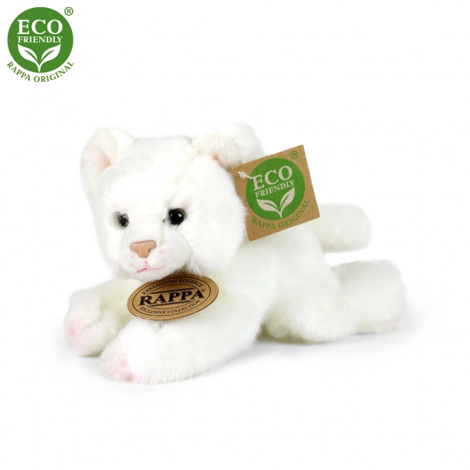 Gatto di peluche sdraiato 17 cm eco-friendly