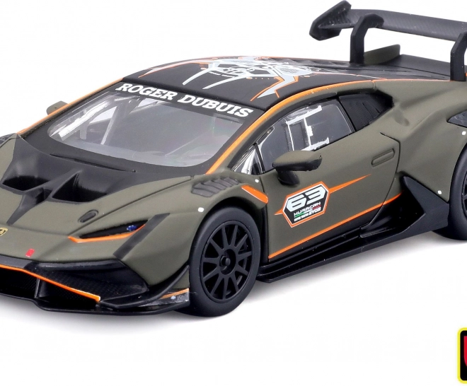 Modello in metallo BBURAGO 1:43 LAMBORGHINI Huracán Super Trofeo EVO2 in scatola decorativa