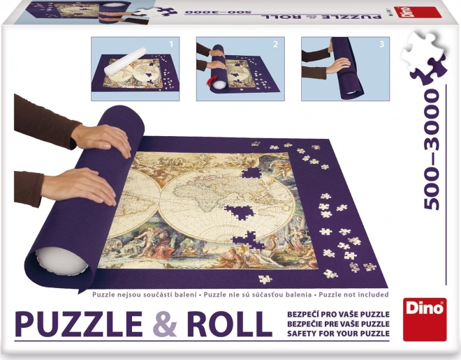 Tappetino arrotolabile per puzzle DINO 500–3000 pezzi (164 × 100 cm)
