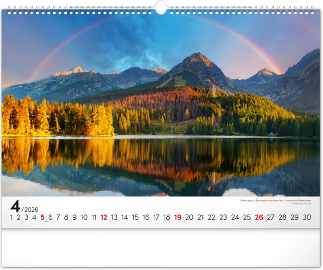 Calendario da Parete Magiche Tatra 2026