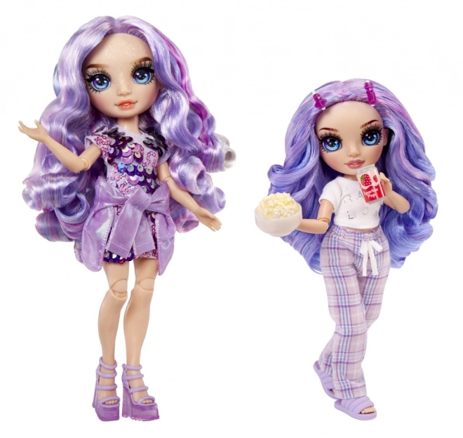 Rainbow High Junior Fashion bambola in pigiama - Violet Willow