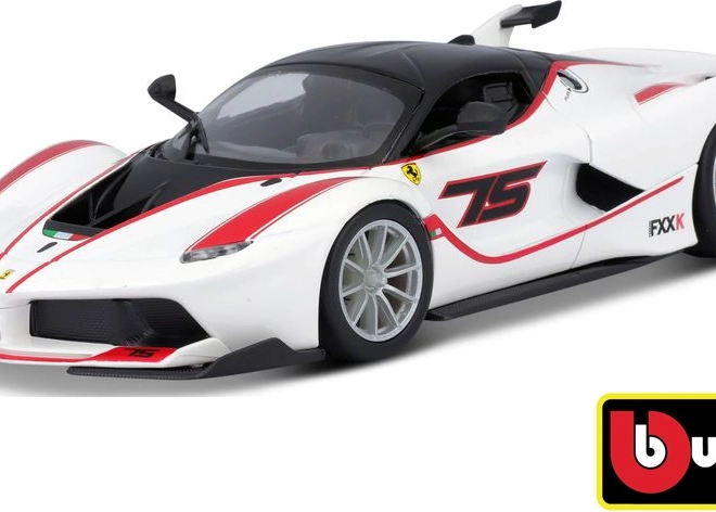 Bburago Ferrari Racing FXX K modello bianco 1:24