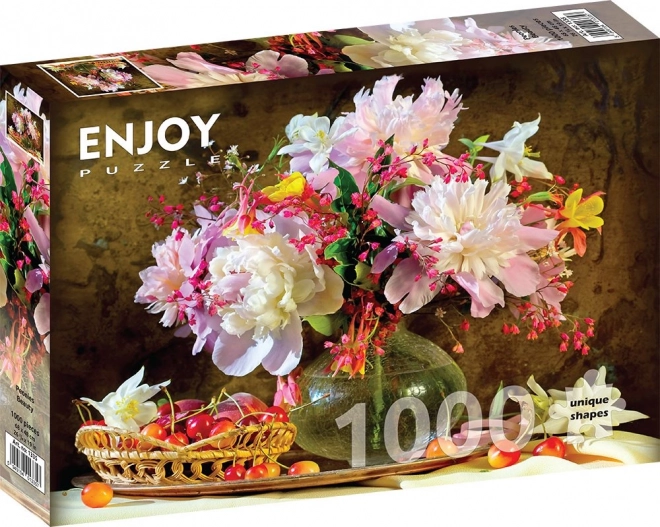 Puzzle bellezza delle peonie 1000 pezzi