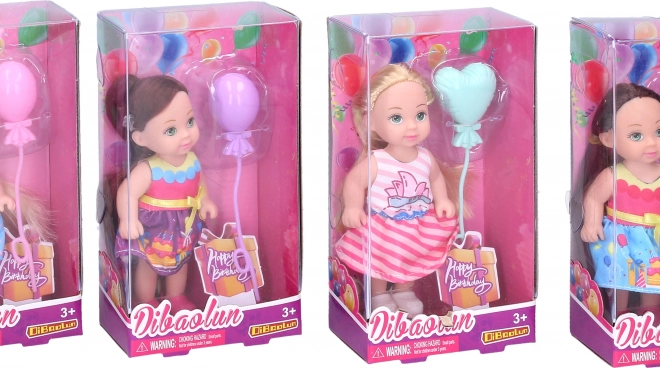 Bambola con palloncino 11 cm