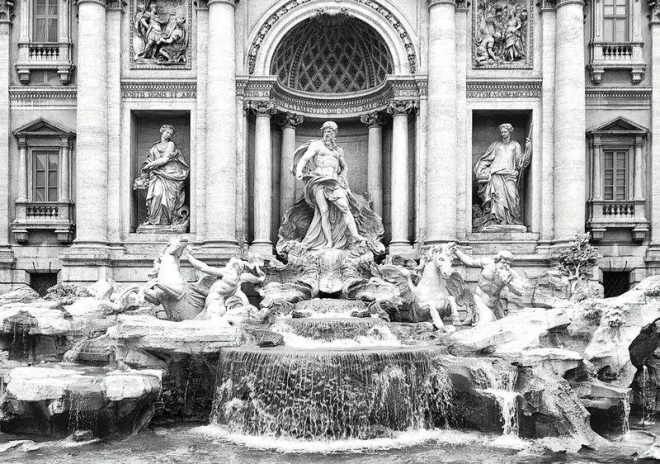 INTERDRUK Puzzle Viaggio intorno al mondo: Fontana di Trevi, Italia 500 pezzi