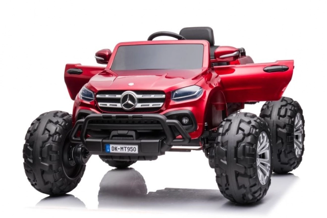 Auto a Batteria per Bambini Mercedes 4x4 Rosso Metallizzato