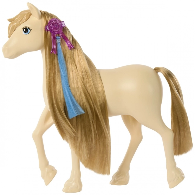 Cavallo Tornado Barbie dai capelli chiari da acconciare