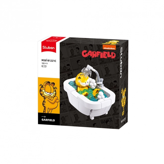 Sluban costruttore Garfield in bagno di bolle